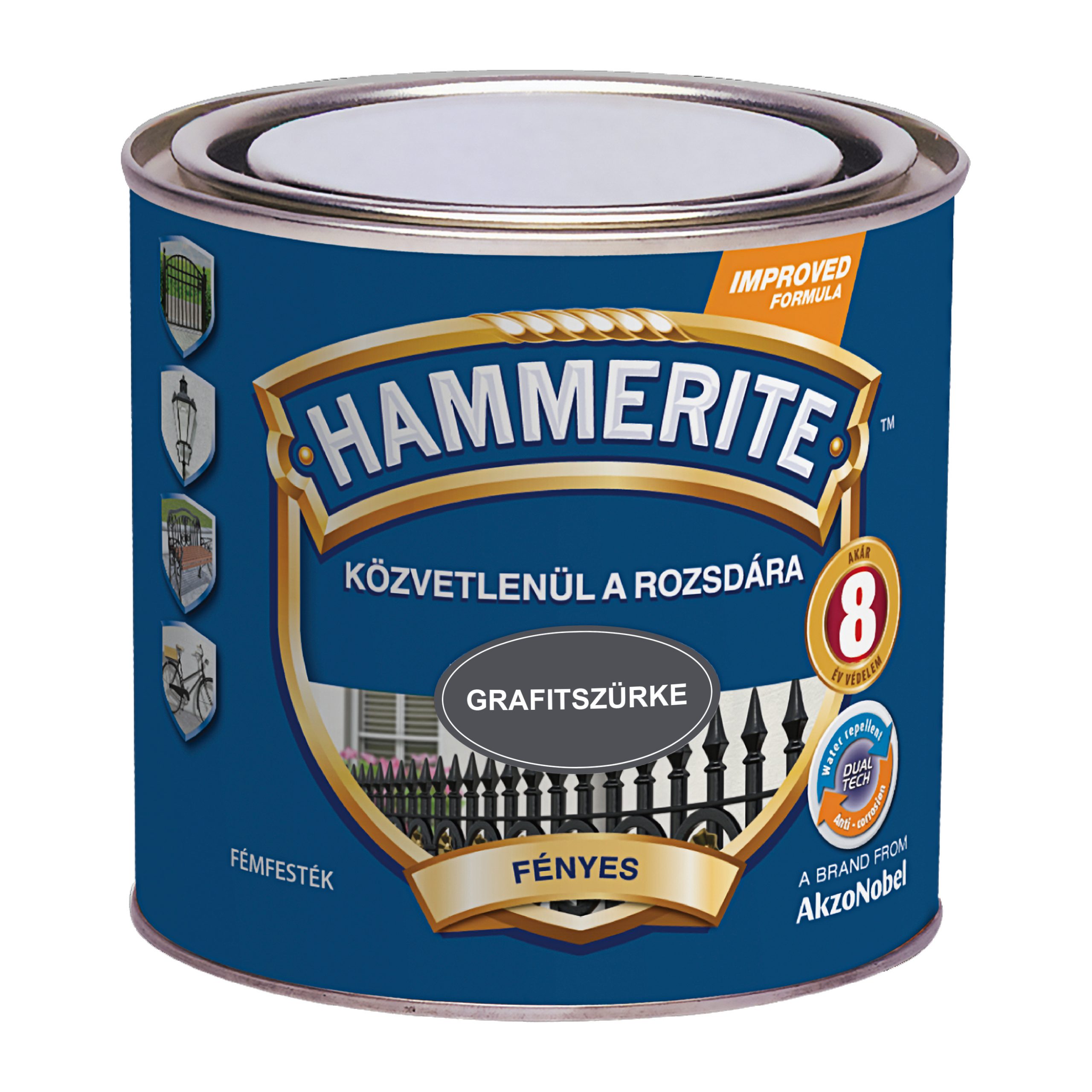 Hammerite Közvetlenül a rozsdára - fényes