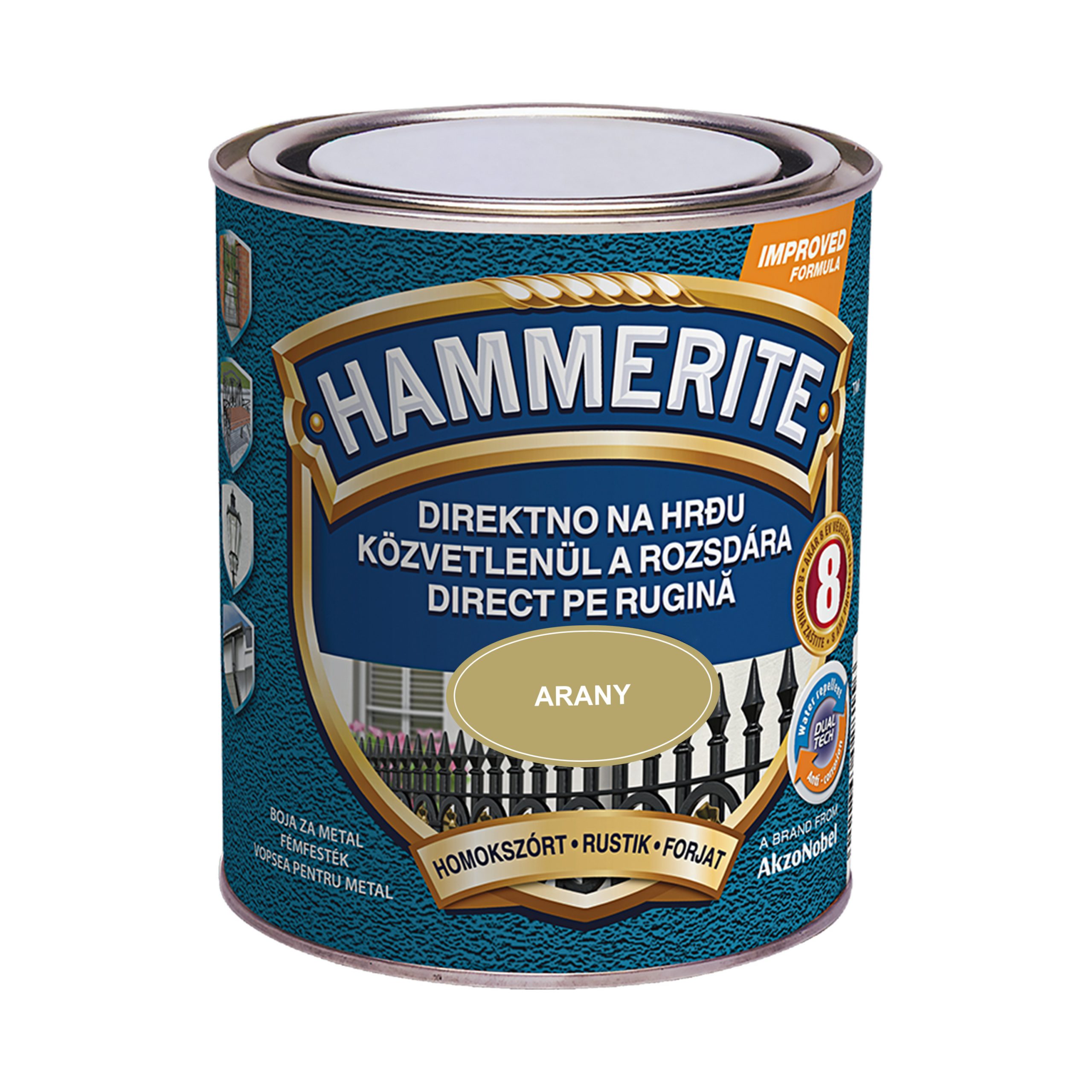 Hammerite Közvetlenül a rozsdára - homokszórt