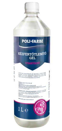 POLI-FARBE KÉZFERTŐTLENÍTŐ GÉL - UTÁNTÖLTŐ - partner