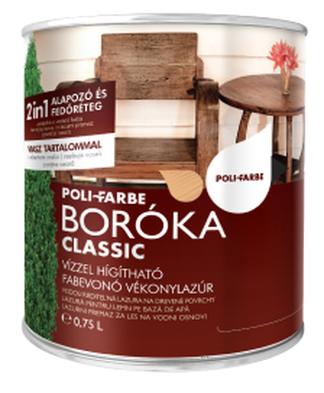 BORÓKA CLASSIC FABEVONÓ LAZÚR ALAPOZÓ ÉS BEVONÓ EGYBEN
