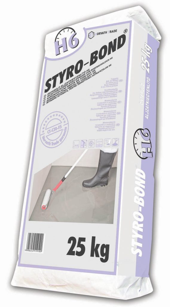 STYRO-BOND H6 Gyorskötő kül- és beltéri önterülő aljzatkiegyenlítő (2-20 mm)
