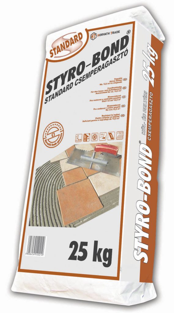 STYRO-BOND Standard KÜL-ÉS BELTÉRI, C1 TÍPUSÚ FAGYÁLLÓ CSEMPERAGASZTÓ