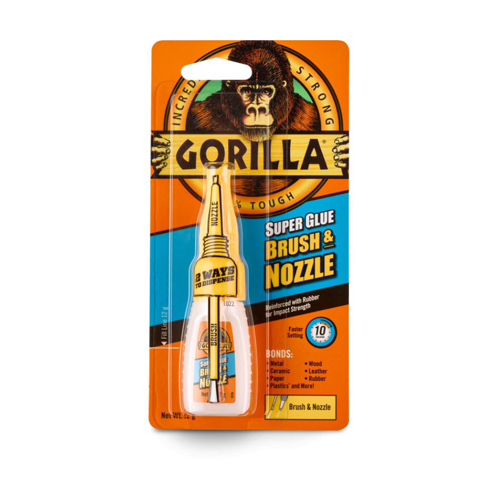 GORILLA SUPER GLUE BRUSH & NOZZLE