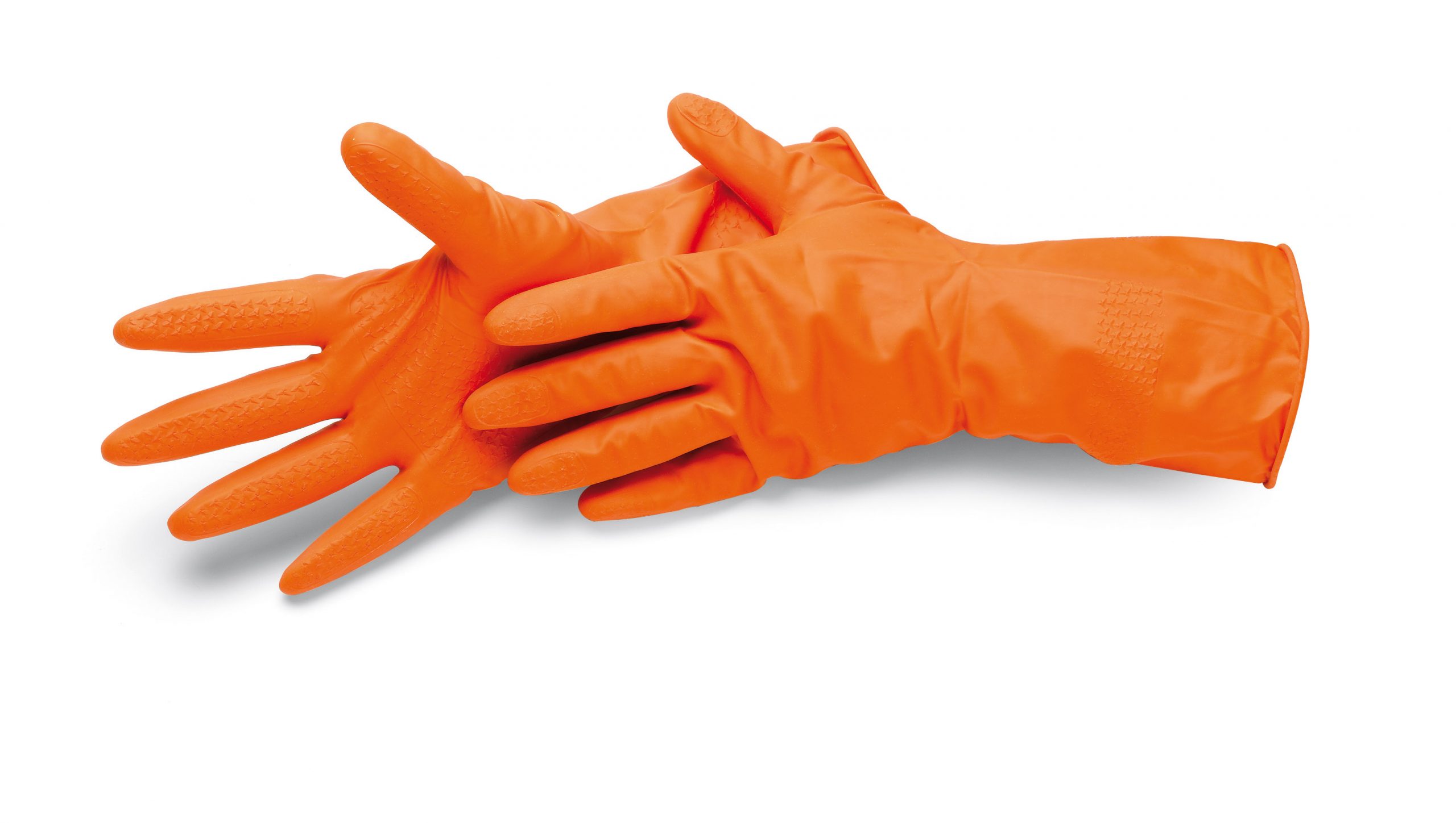 Cleanstar  L/9" latex háztartási kesztyű, bolyhos belső, CAT1