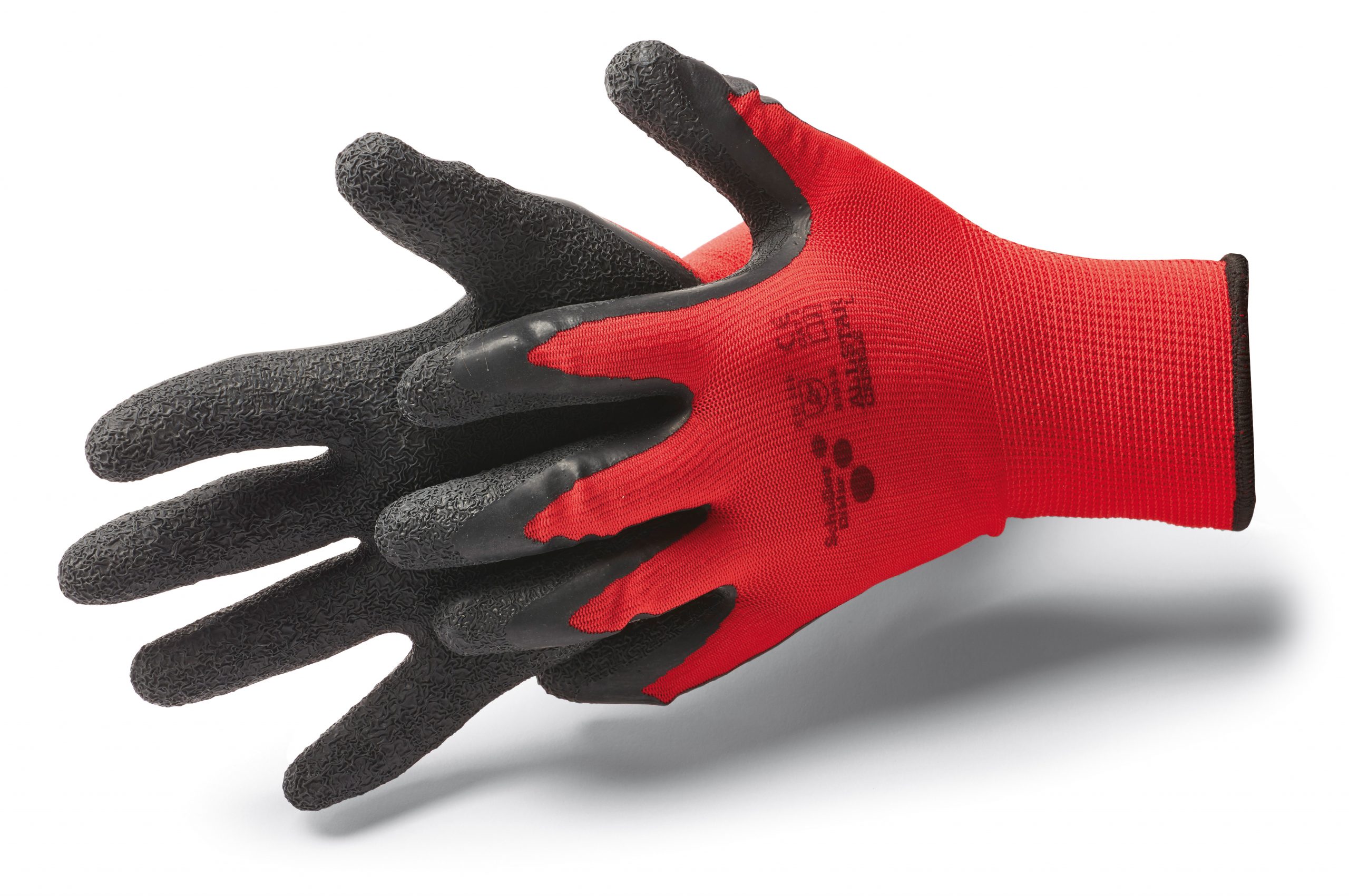 Allstar Crinkle M/8" kesztyű latex bevonattal, ráncolt felület