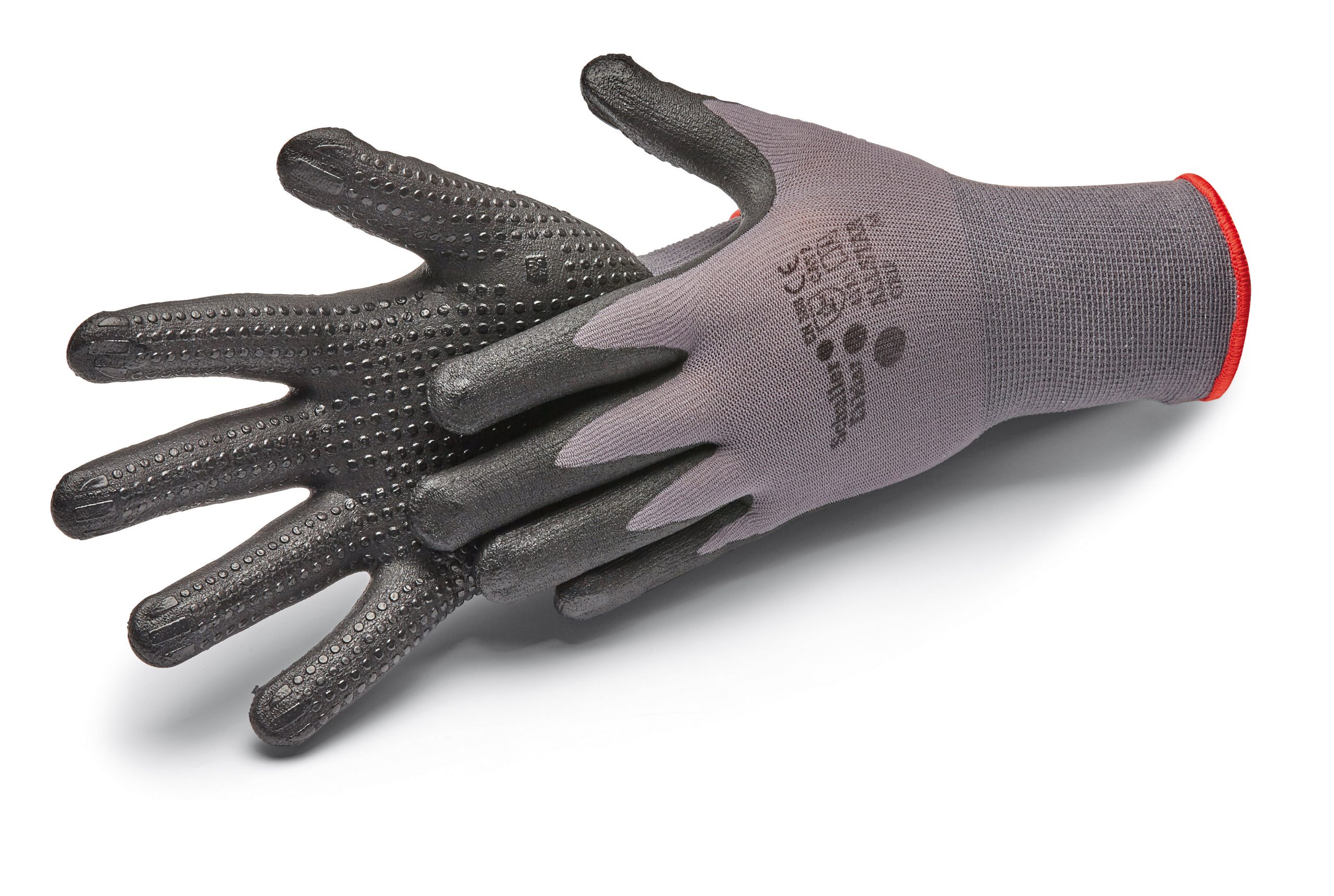 Allstar Grip M/8" kesztyű nitril bevonattal, pettyes felület, CAT2 - 4121