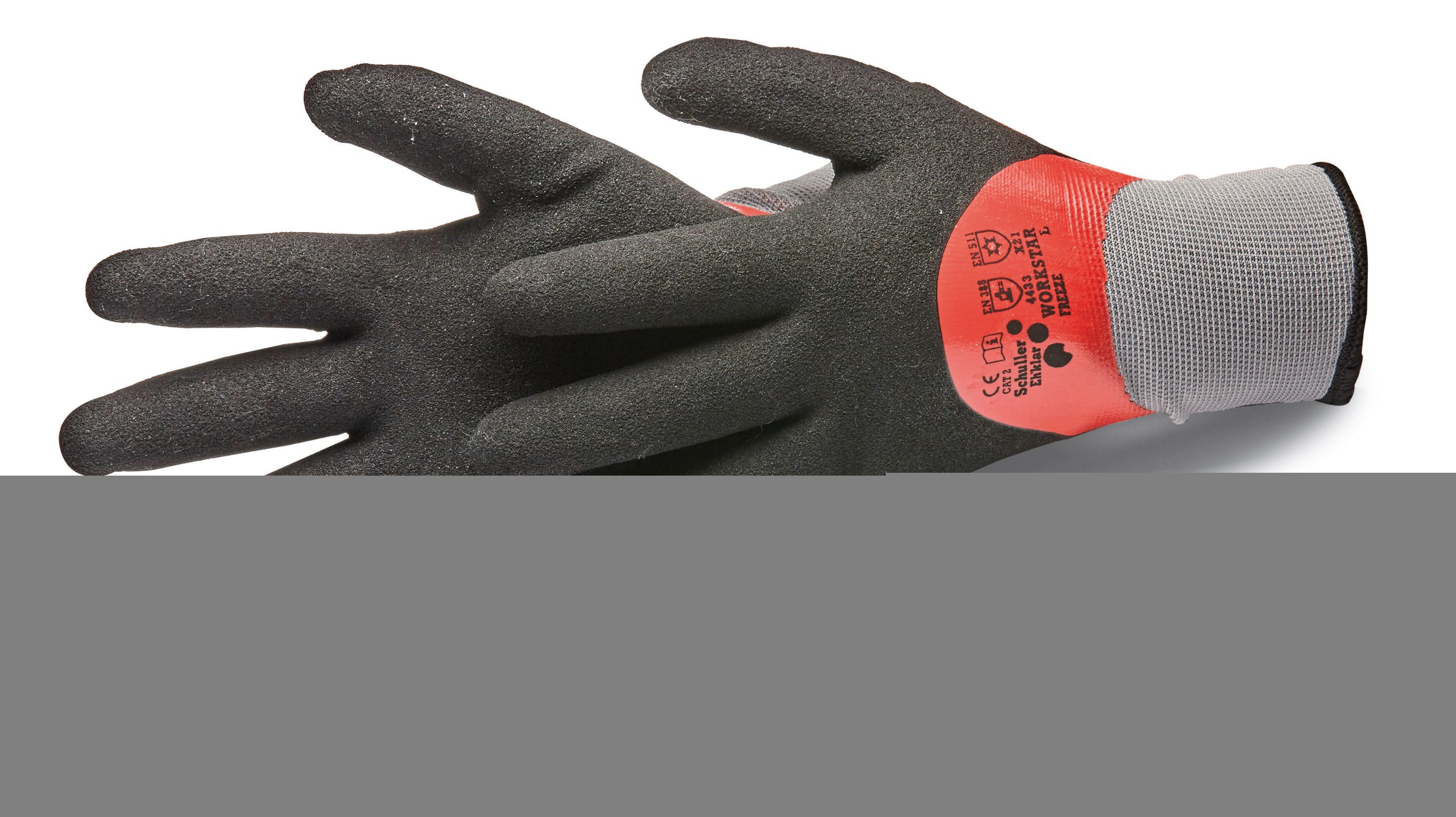 Workstar Freeze L/9" kesztyű dupla nitril bevonattal, homokszemcsés felület, CAT2 - 4233, hideg ellen X21