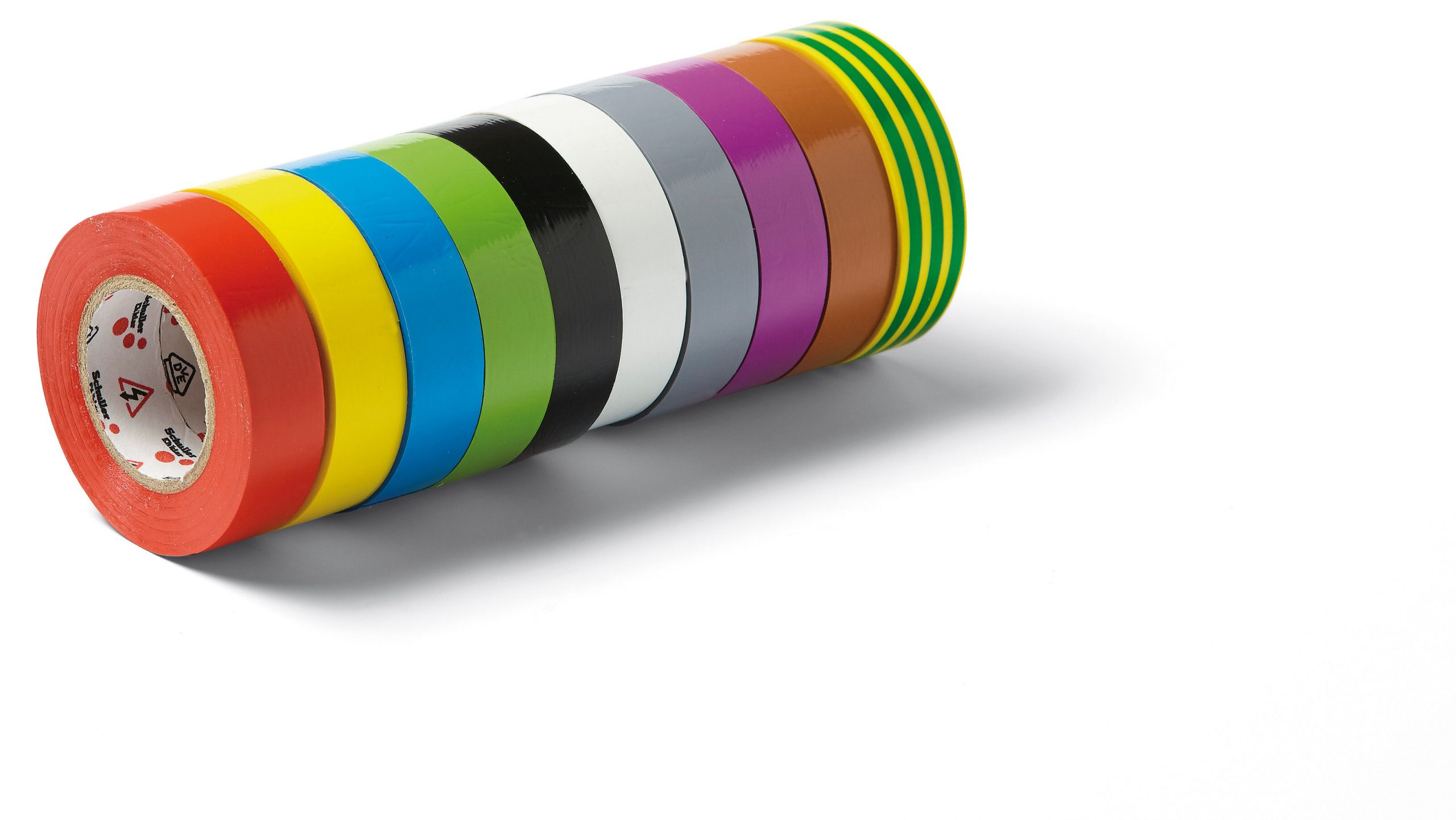 10 Volt 15mmx10m Multicolor szigetelőszalag szett, 10db-os (vegyes színben)