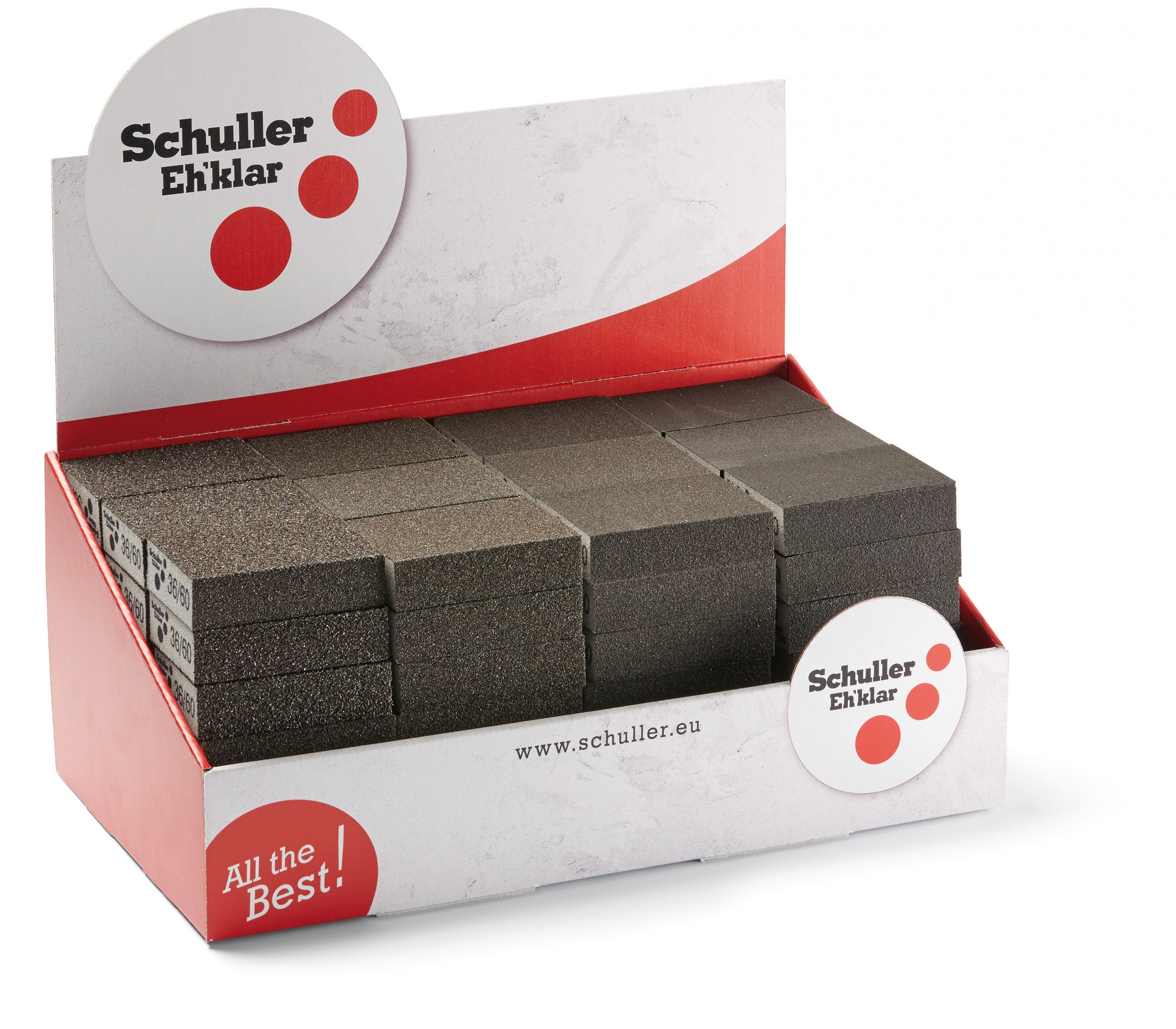 60 Softcut SET csiszolószivacs konténer, 60 db-os (15-15db 36, 60, 100, 180)