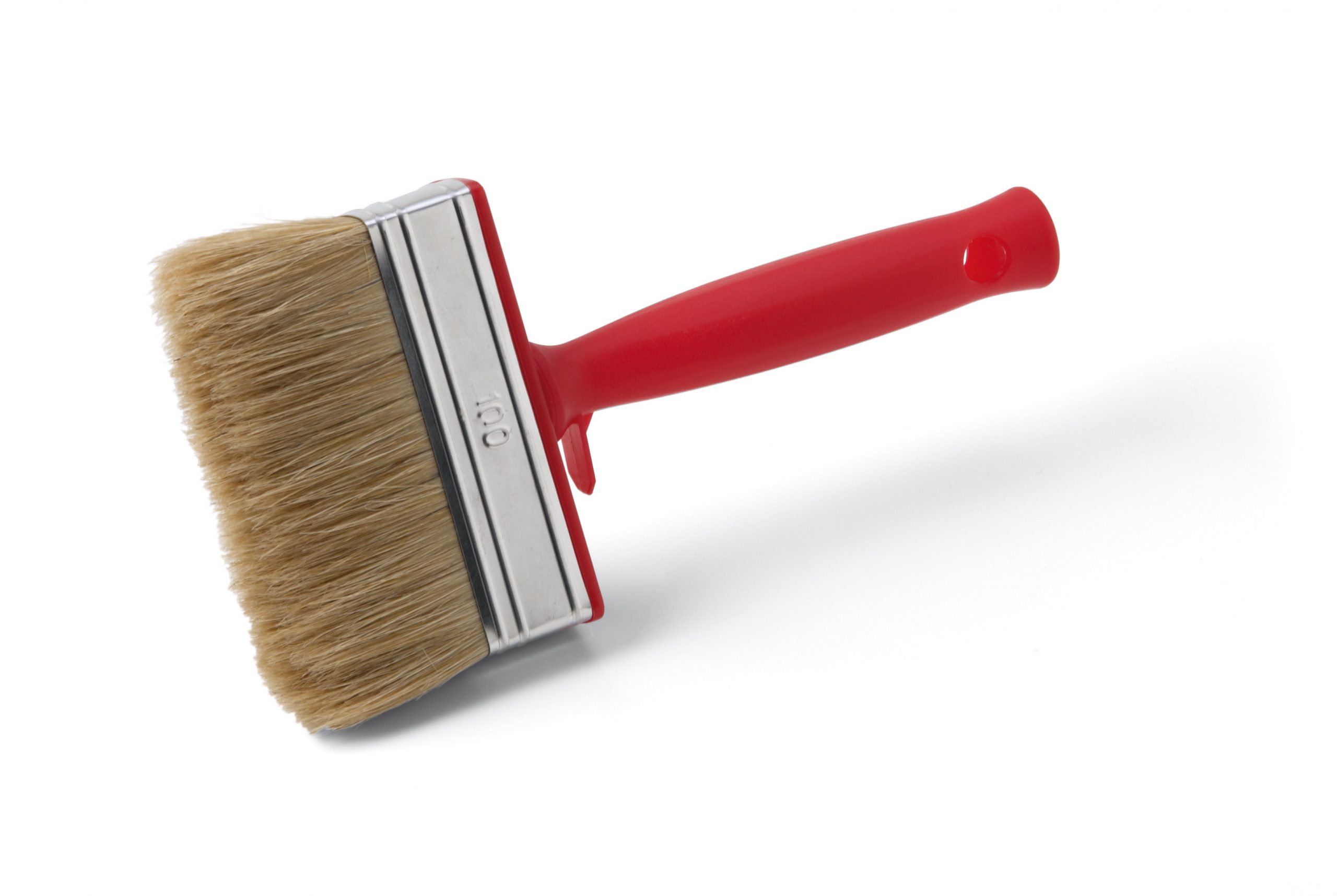 YES Blockbrush mix 100 átvonó kefe, kevert sörte, piros műanyag nyél