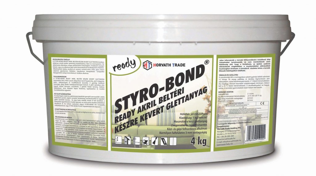 STYRO-BOND READY Akril beltéri készre kevert glettanyag