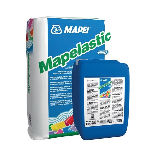 Mapei Mapelastic - kétkomponensű flexibilis cementkötésű vízszigetelő habarcs