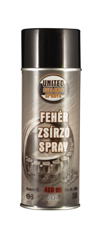 UNITED SPRAYS FEHÉR ZSÍRZÓ SPRAY 400ML