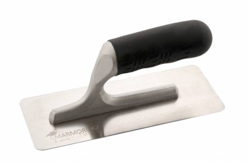 STILRABB LISCIO, rozsdamentes acél, 200×80 mm, kerekített sarkokkal – gumi markolattal