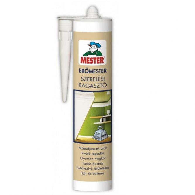 MESTER Erőmester Szerelési Ragasztó 310ml fehér