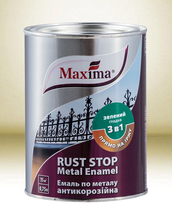 Maxima “RUST STOP METAL ENAMEL” 3 IN 1 “Rozsda stop” fém zománc 3 in 1 (sima, fényes felületű)