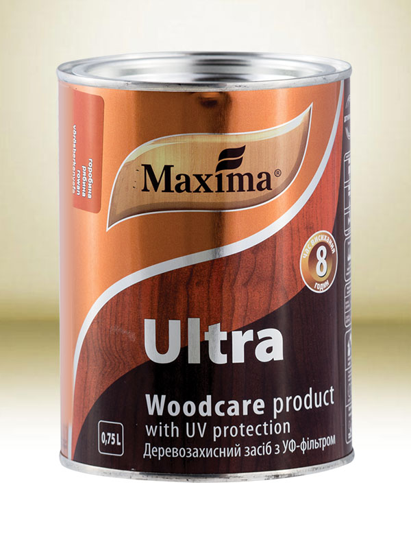 Maxima ”ULTRA” WOODCARE PRODUCT Oldószeres vastaglazúr UV-szűrővel