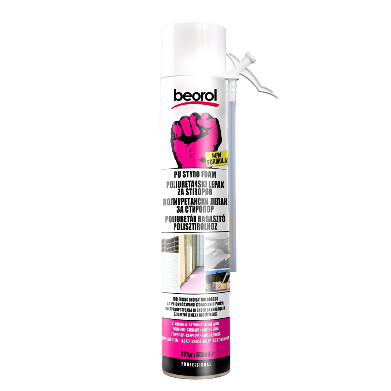 Beorol Polisztirol ragasztó, 821g/658ml