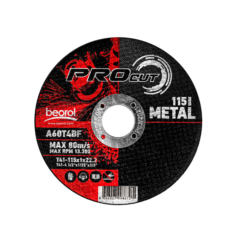 Beorol vágótárcsa fémhez ø115x1mm (RPM115X1)