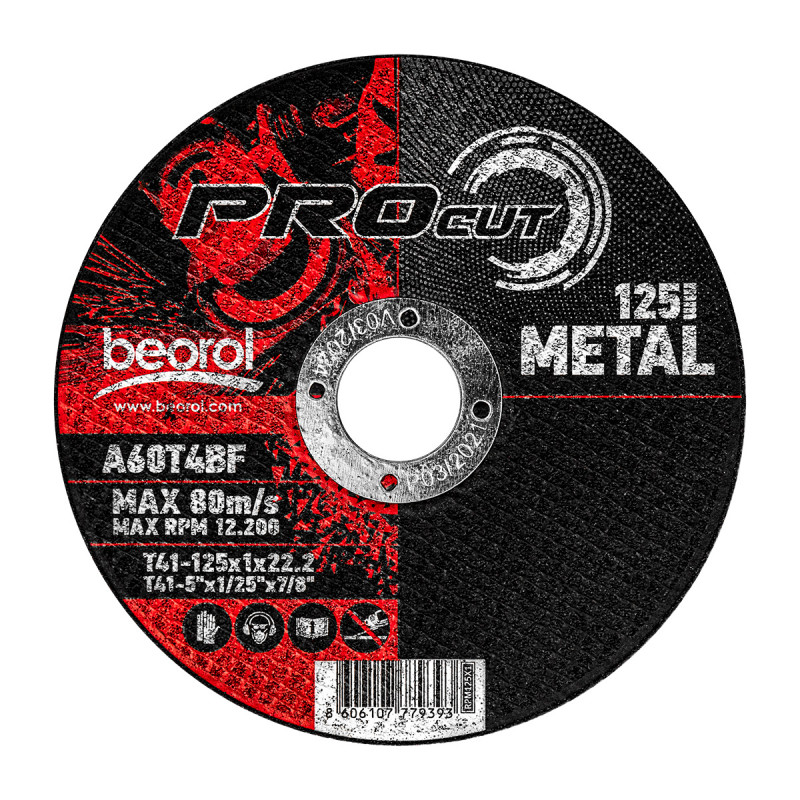 Beorol vágótárcsa fémhez ø125x1mm (RPM125X1)