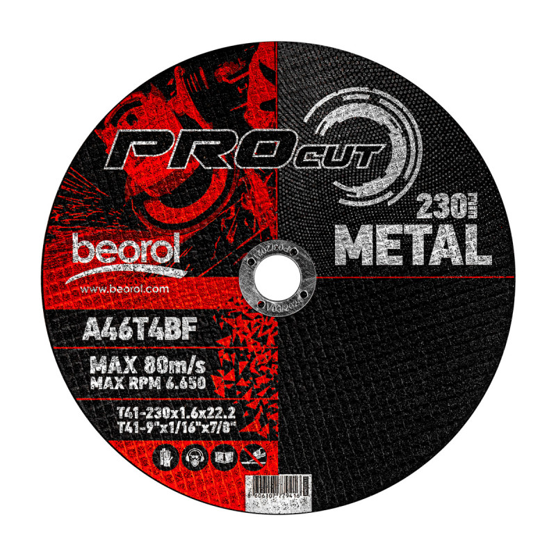 Beorol vágótárcsa fémhez ø230×1.6mm (RPM230X1.6)